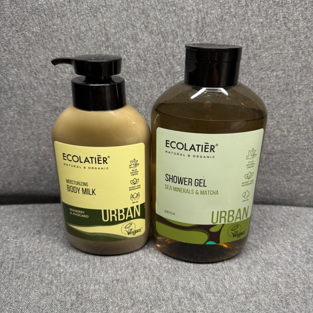 Urban Natural Body Care Set Skin Detox Green Ecolatier‎ 400ml 600ml